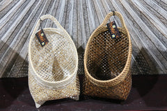 NEW BALINESE HAND WOVEN BAMBOO / RATTAN OPEN BASKET Small