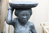 NEW Hand Crafted Balinese Woman Plinth / Pedestal / Stand - Bali Garden Art