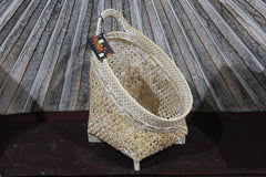 NEW BALINESE HAND WOVEN BAMBOO / RATTAN OPEN BASKET Small