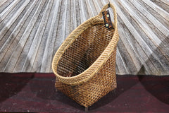 NEW BALINESE HAND WOVEN BAMBOO / RATTAN OPEN BASKET Medium