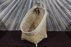 NEW BALINESE HAND WOVEN BAMBOO / RATTAN OPEN BASKET Medium