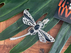 925 Sterling Silver Dragonfly Pendant - Balinese Style Jewellery - Pendant ONLY