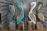 NEW Balinese Hand Crafted Pelican Wall Decor - 4 Colours Available