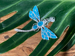 925 Sterling Silver Dragonfly Pendant - Balinese Style Jewellery - Pendant ONLY