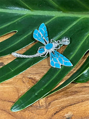 925 Sterling Silver Dragonfly Pendant - Balinese Style Jewellery - Pendant ONLY