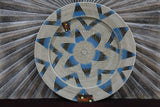 NEW Bali Woven Rattan Platter with Motif - Balinese Woven Rattan Wall Art 50cm