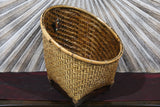 NEW BALINESE HAND WOVEN BAMBOO OPEN BASKET Large