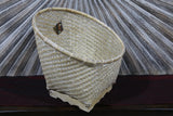 NEW BALINESE HAND WOVEN BAMBOO OPEN BASKET Large