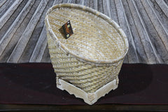 NEW BALINESE HAND WOVEN BAMBOO OPEN BASKET Small