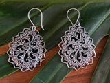 925 Sterling Silver Stunning Hook Earrings - Balinese Style Earrings