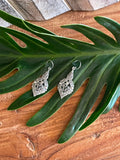 925 Sterling Silver Stunning Hook Earrings - Balinese Style Earrings