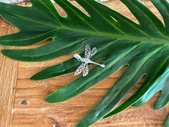 925 Sterling Silver Dragonfly Pendant - Balinese Style Jewellery - Pendant ONLY