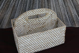 NEW Balinese Woven Rattan Condiments Holder / Storage Basket - 2 colours