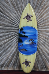 NEW Bali Handmade Air Brushed Surfboard Wall Decor 80cm - Bali Surfboard Art