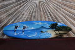 NEW Bali Handmade Air Brushed Surfboard Wall Decor 80cm - Bali Surfboard Art