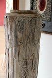 NEW BALINESE HAND CRAFTED TEAK WOOD Floor Pot Choose from Small, Medium or Large