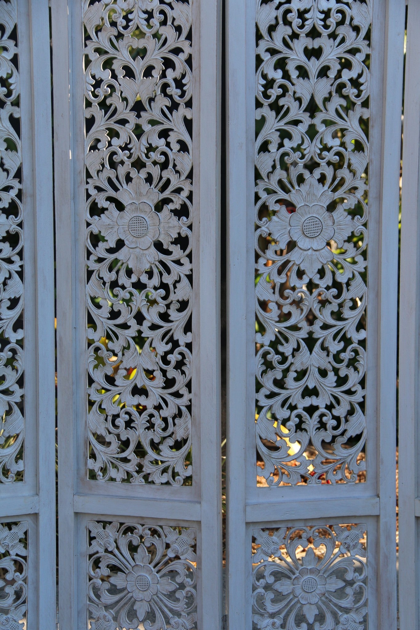 NEW BALINESE CARVED MDF/WOOD MANDALA ROOM DIVIDER - BALI WALL ART