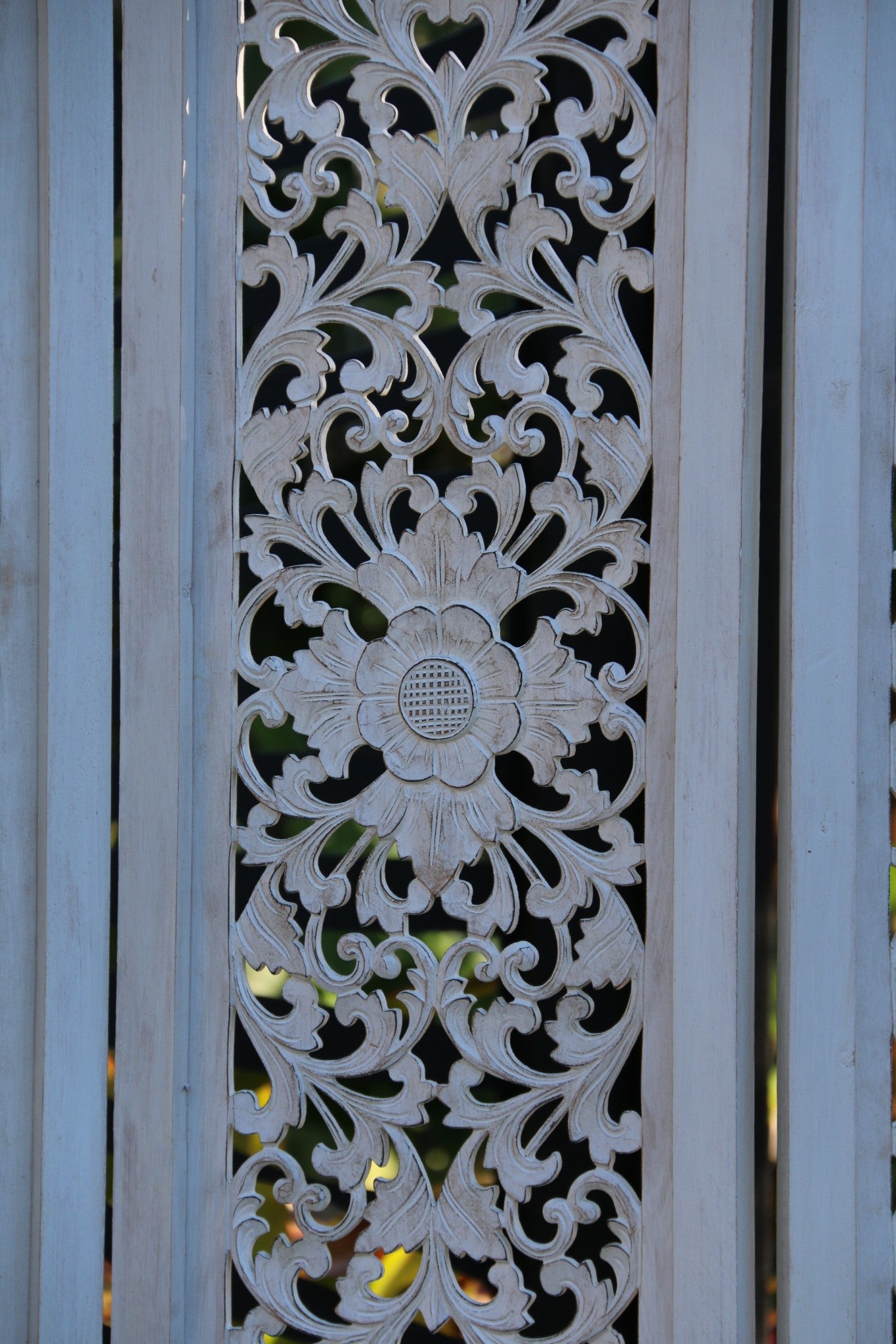 NEW BALINESE CARVED MDF/WOOD MANDALA ROOM DIVIDER - BALI WALL ART