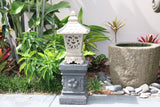 NEW Balinese Concrete Lantern  - Outdoor Bali Lantern - Balinese Garden Lantern