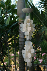 NEW Capiz Shell Mobile or Wind Chime Balinese Capiz Shell Wind Chime GREAT Sound