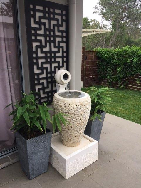 NEW Balinese Pebble Style Water Feature - Bali Water Feature - Bali Water Garden