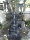 NEW Balinese Compact 3 Tier Rectangular Water Feature - Bali Water Feature
