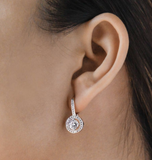 925 Sterling Silver Putri Zircon Earrings - Balinese Style Earrings
