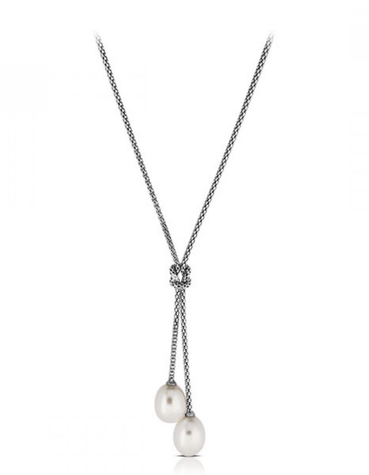 925 Sterling Silver Grand Pearl Necklace - Balinese Style Necklace