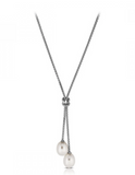 925 Sterling Silver Grand Pearl Necklace - Balinese Style Necklace