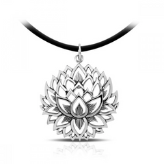 925 Sterling Silver Lotus Pendant - Balinese Style Jewellery