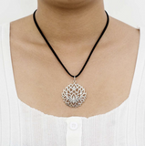 925 Sterling Silver Lotus Pendant - Balinese Style Jewellery